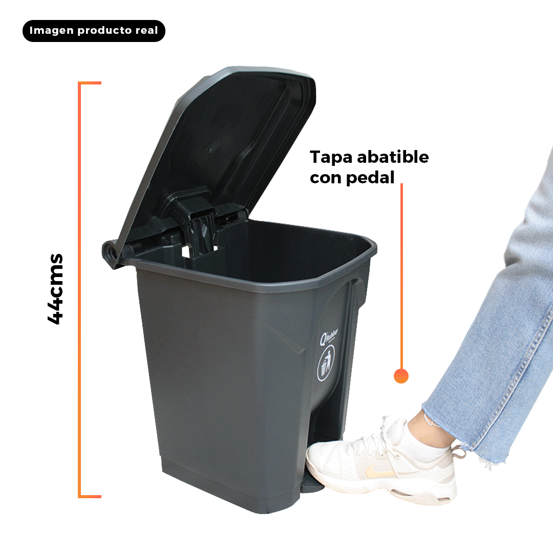 Contenedor de basura C 30lts con pedal - Imagen 4