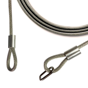 Piola de seguridad acero | 6mm | 1.20mt