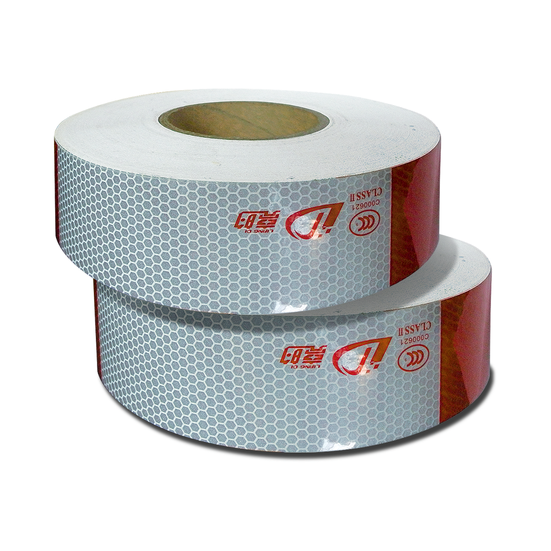 Cinta tipo reflectante para camión | 50mm | color blanca/roja