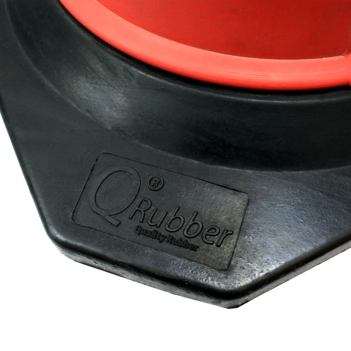 Cono de tráfico PE | color naranjo | 100cm / 39in | con cinta y base de caucho - Imagen 4