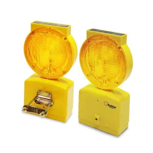 Lámpara solar destellante | color ambar/amarilla