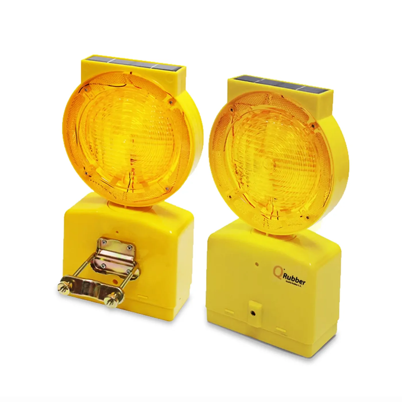 Lámpara solar destellante | color ambar/amarilla