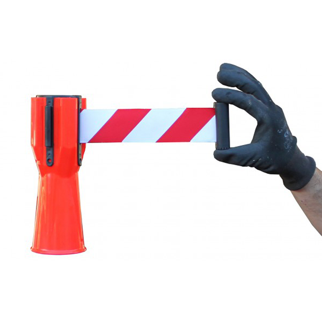 Cinta separadora retráctil para conos 3mts - Imagen 4
