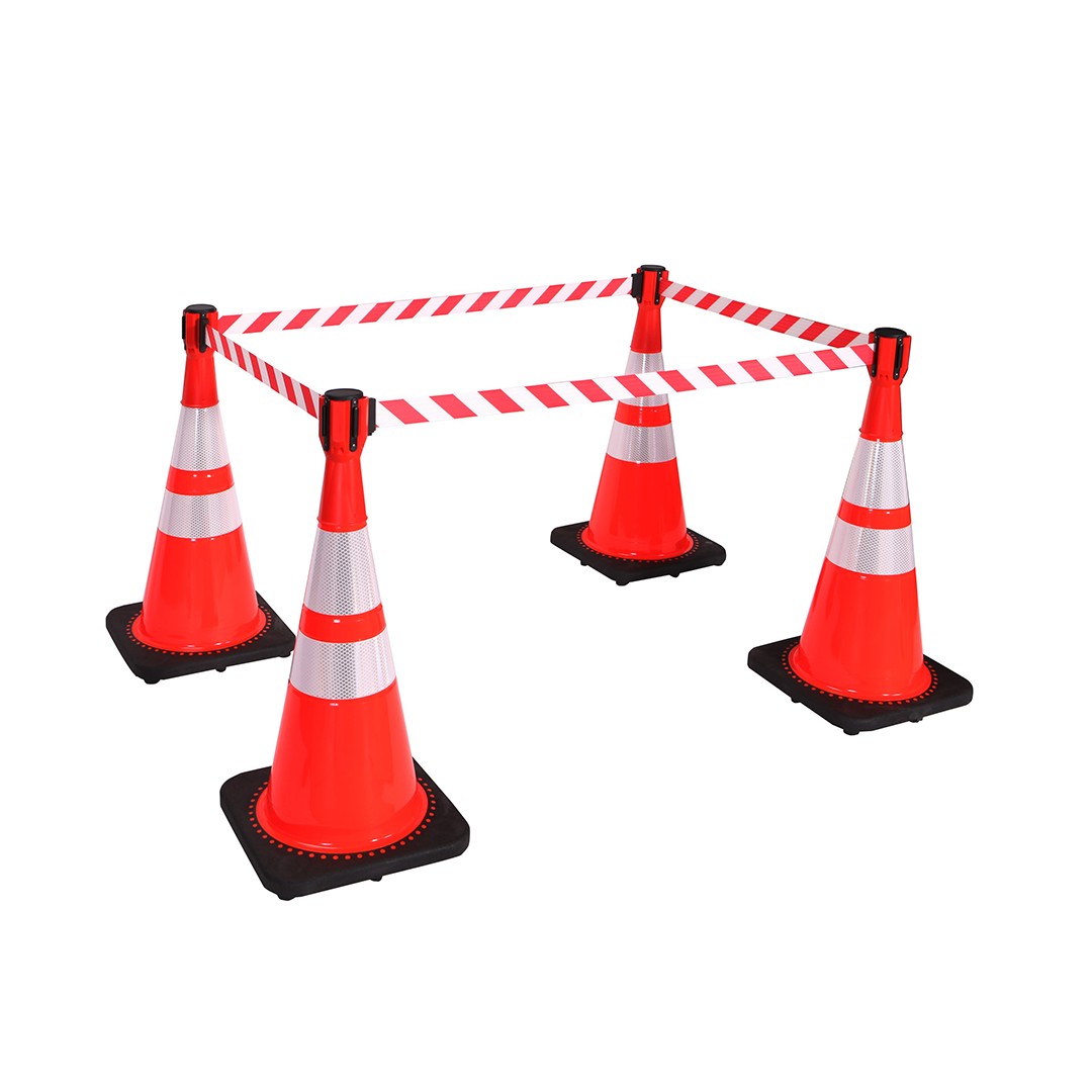 Cinta separadora retráctil para conos 3mts