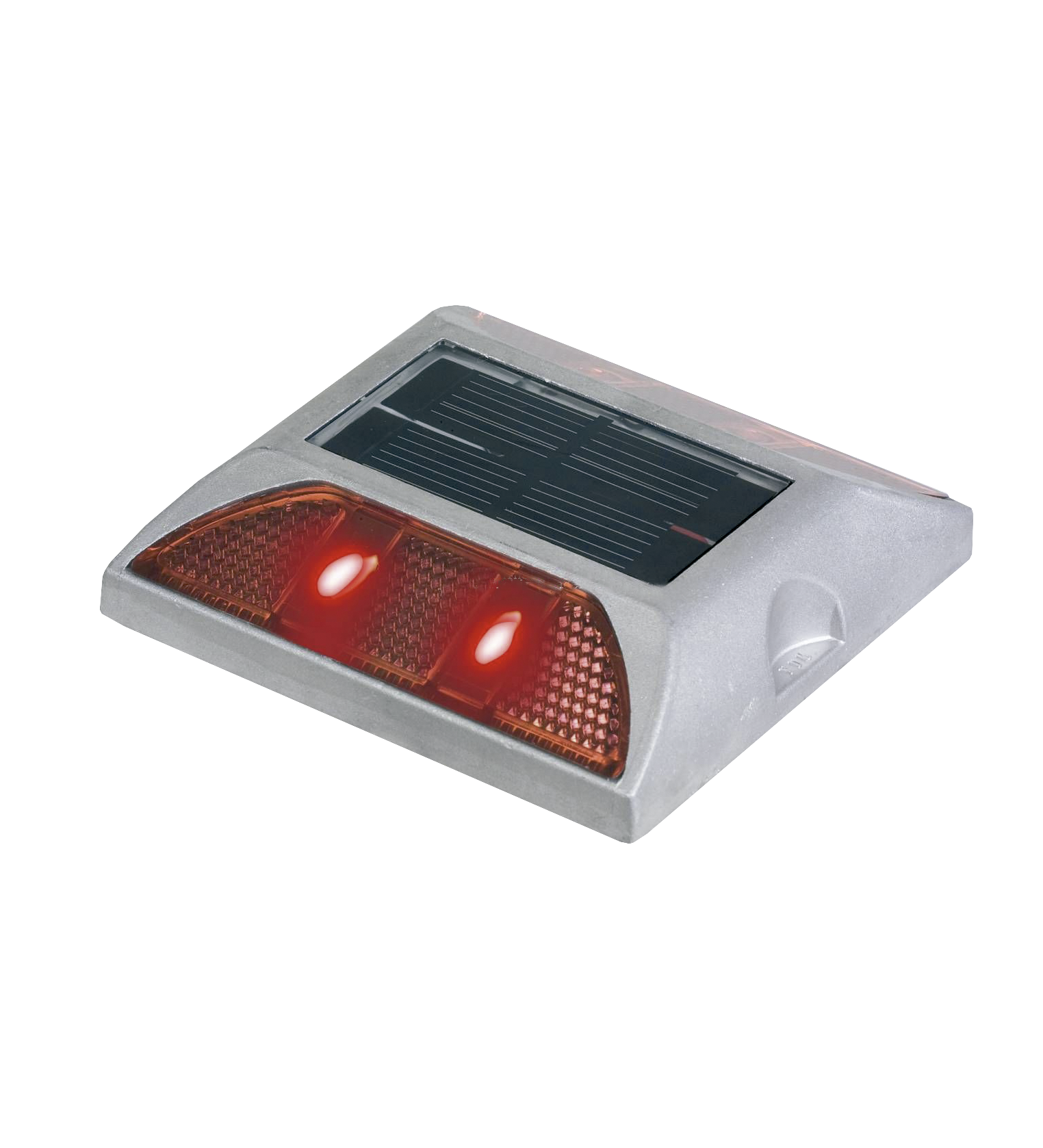 Tacha vialidad solar | sin vástago | 125*105*25mm | doble Led