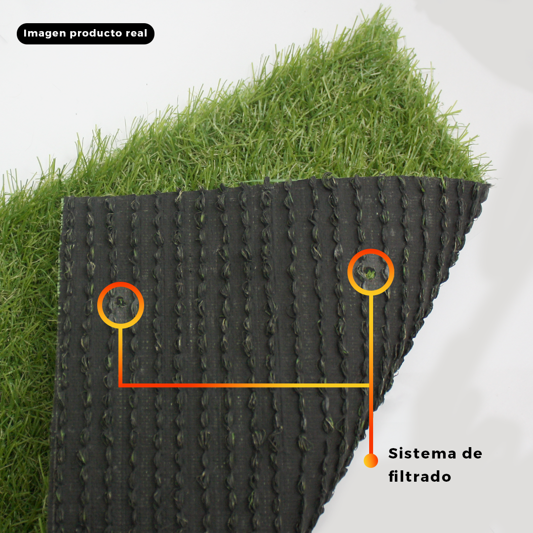 Pasto sintético ornamental | Puerto Varas | densidad 25mm | Rollo 2*20mts - Imagen 4