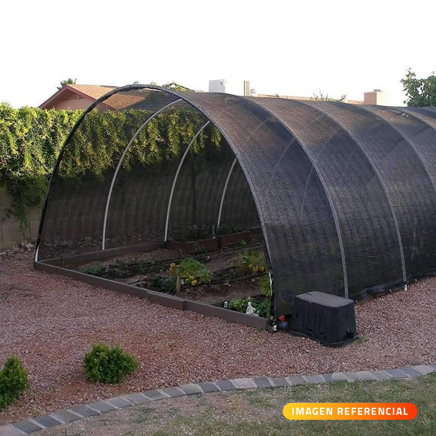 Malla Raschel | Sombra 80% | Rollo 2,1*100mts | color negra - Imagen 4