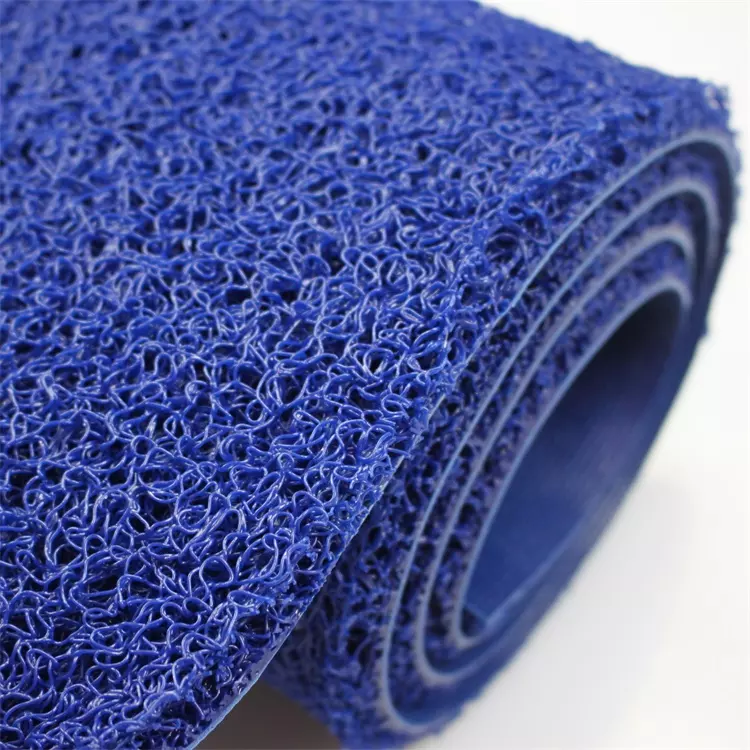 Piso rollo PVC limpiapiés premium | mediano tráfico | Rollo 1,2*12mts | color azul