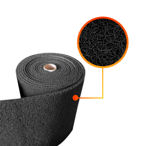 Piso rollo PVC limpiapiés | Rollo 1,2*12mts| color negro