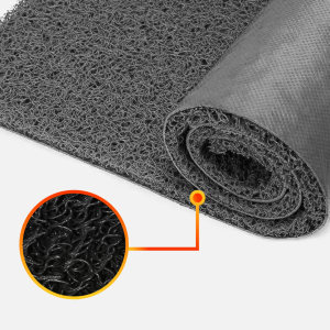 Piso rollo PVC limpiapiés alto tráfico| Rollo 1,2 *12mts | color negro