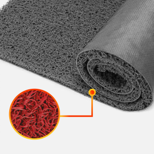 Piso rollo PVC limpiapiés alto tráfico| Rollo 1,2 *12mts | color rojo