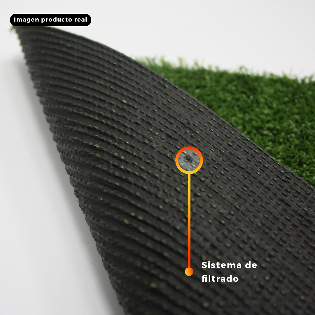 Pasto sintético ornamental | Tipo alfombra | densidad 10mm | Rollo 2*25mts - Imagen 3