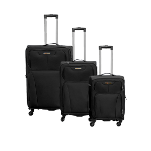 Set tres maletas tela | color negro