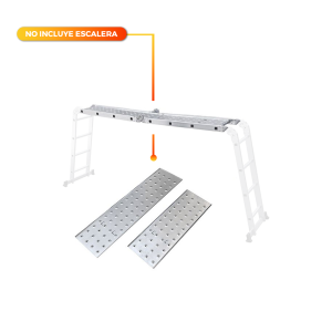 Plataforma para escalera aluminio multiuso 4,6mts