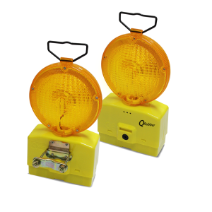 Lámpara destellante amarilla sin batería