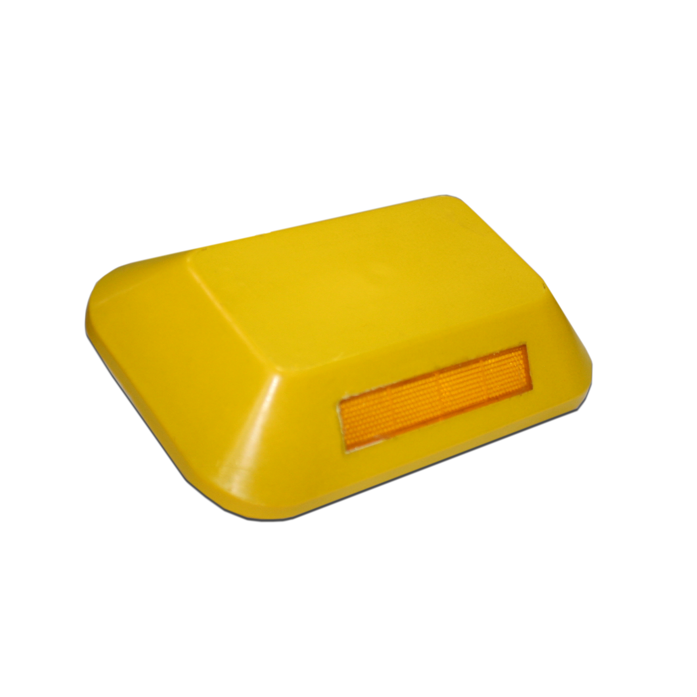 Tachón vialidad amarillo 16*25*5cm | con doble reflectivo | sin vástago