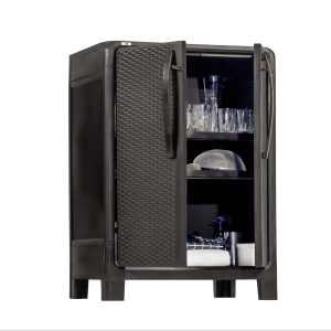 Armario multiuso | Modelo Ferrara | Mediano 100*70 *46cm | color café oscuro - MQ