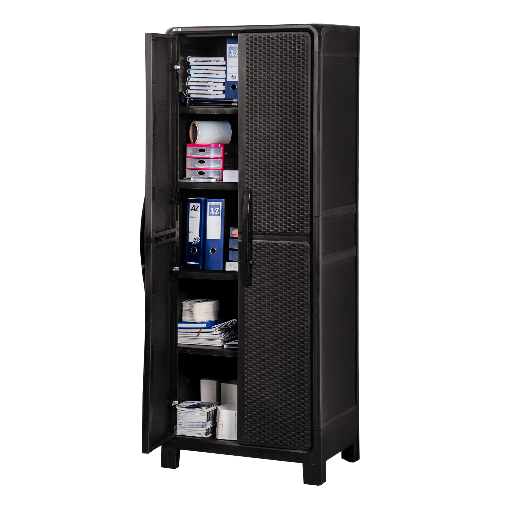 Armario multiuso | Modelo Ferrara | Grande 183*70 *46cm | color café oscuro - MQ