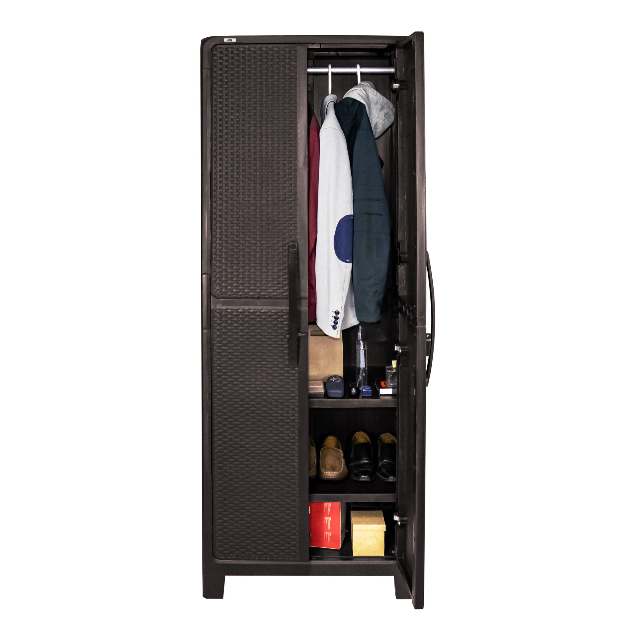 Armario para ropa | Modelo Ferrara | Grande 183*70*46cm | color café oscuro - MQ - Imagen 2