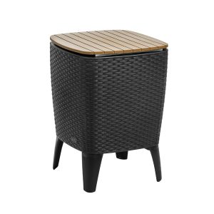 Cooler Table/Mesa Cooler 58*41,5*41,5cm | color negro-tabaco - MQ