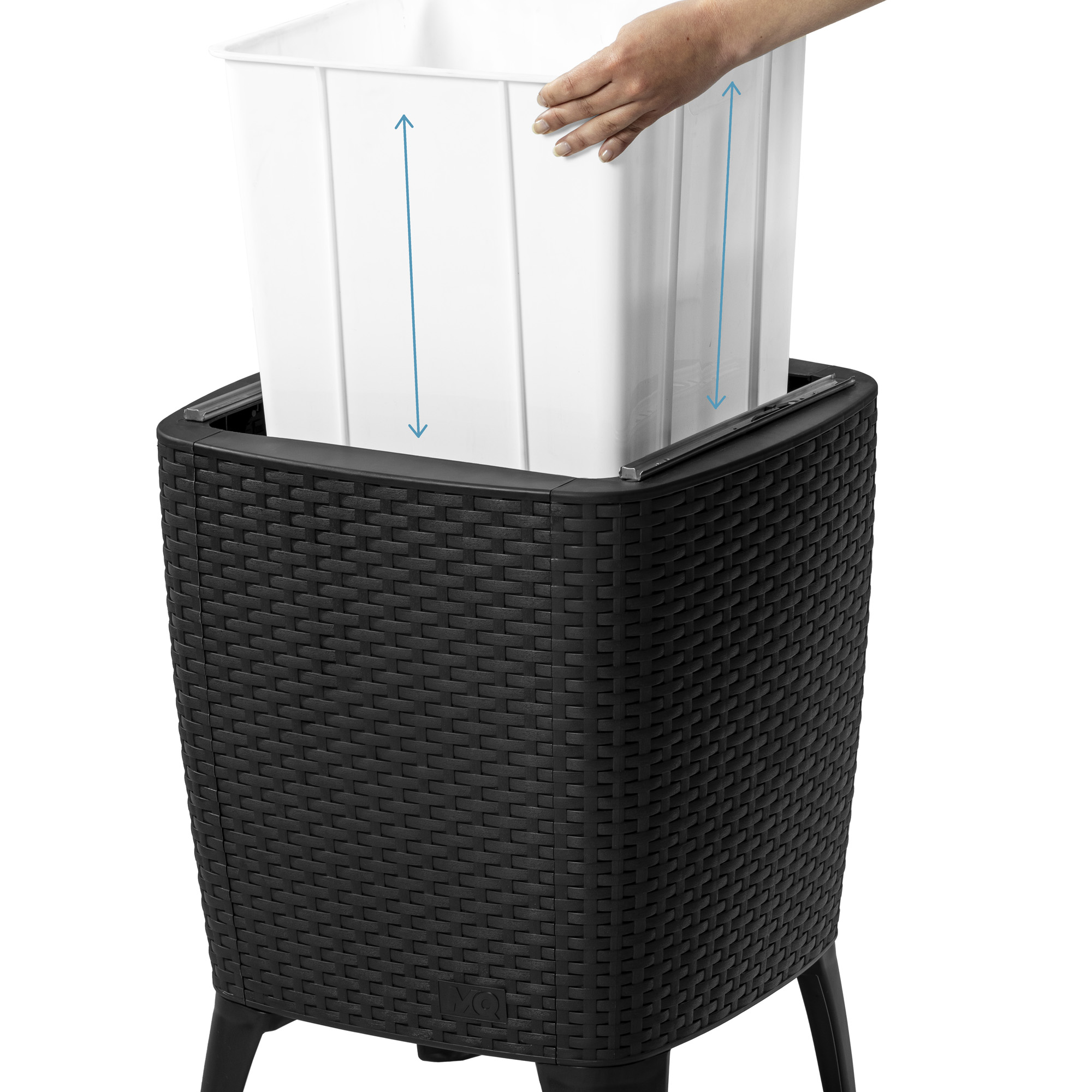 Cooler Table/Mesa Cooler 58*41,5*41,5cm | color negro-tabaco - MQ - Imagen 4