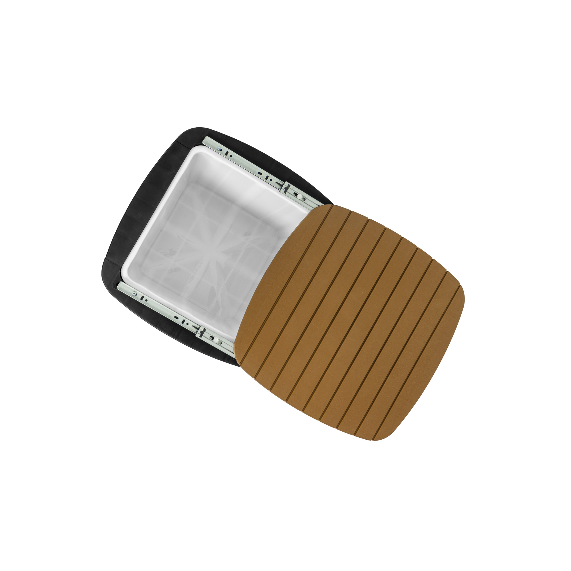 Cooler Table/Mesa Cooler 58*41,5*41,5cm | color negro-tabaco - MQ - Imagen 2