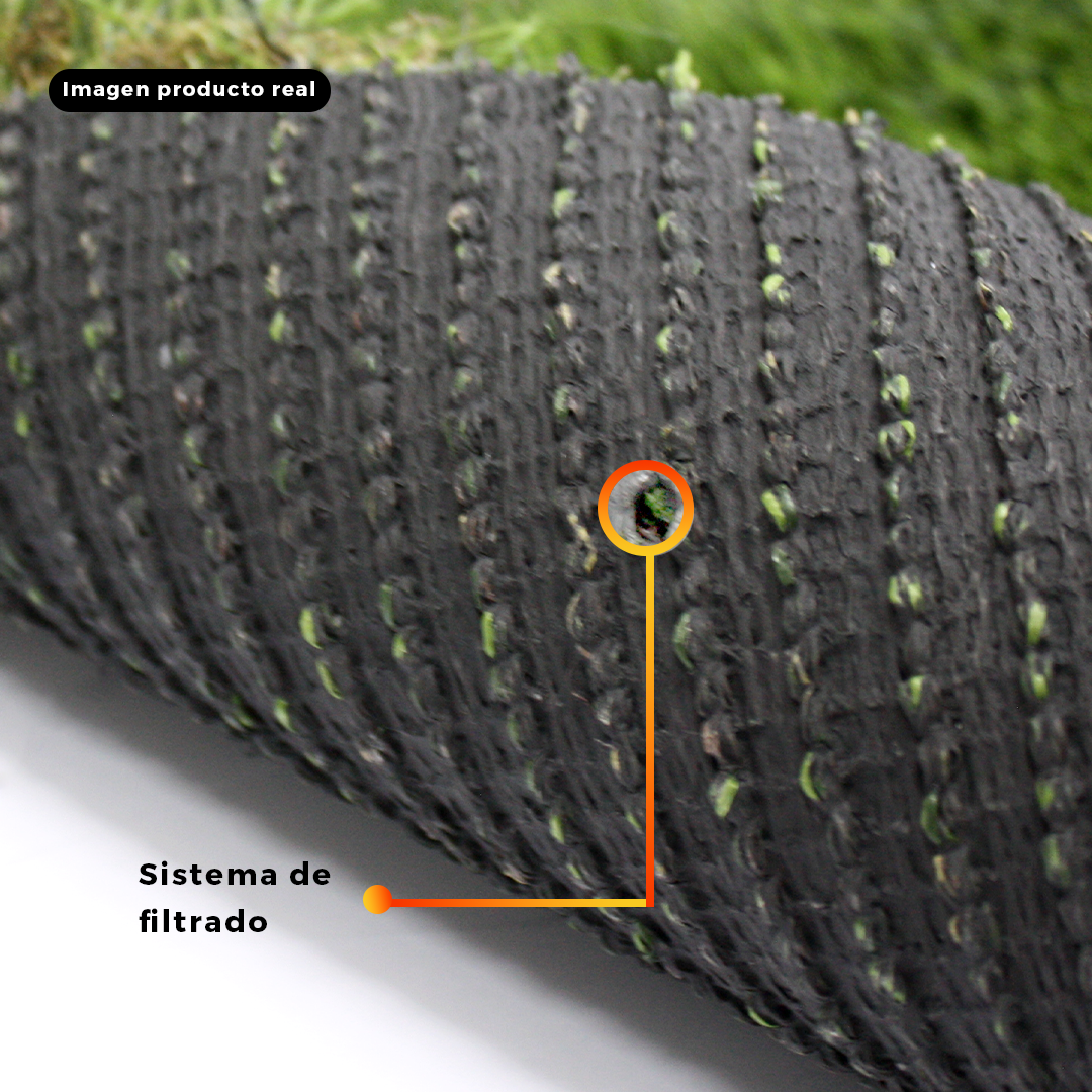 Pasto sintético ornamental | Frutillar Premium | densidad 40mm | Rollo 2*5mts - Imagen 3