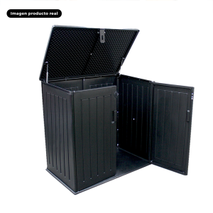Bodega multiuso tipo baúl para exterior | color negro | 71*116*113cm | cap 755lts