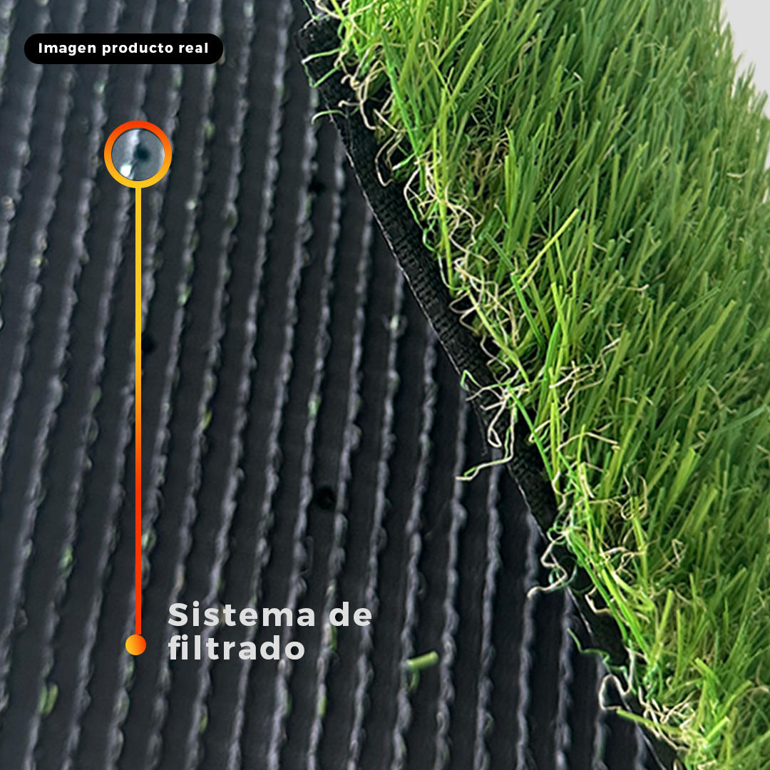 Pasto sintético ornamental | Importado USA: Summer | densidad 35mm | Rollo 4,57*30,48mts - Imagen 2