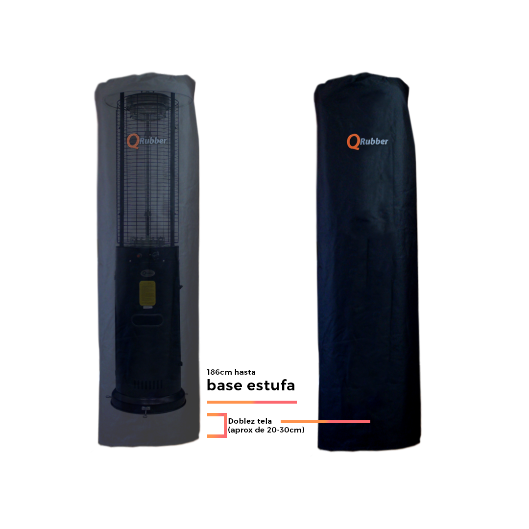 Funda para estufa tipo calefactor exterior de patio terraza new short - Imagen 2