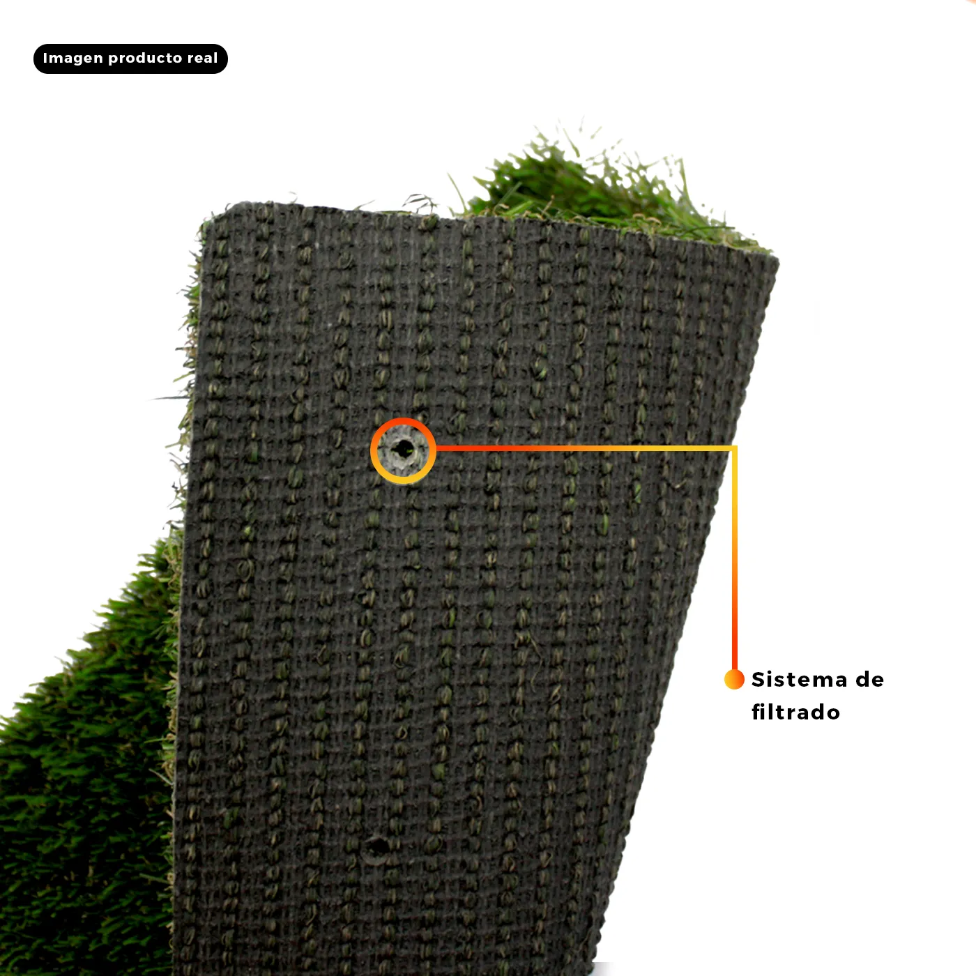 Pasto sintético ornamental | Pucón Premium | densidad 30mm | Rollo 2*10mts - Imagen 2