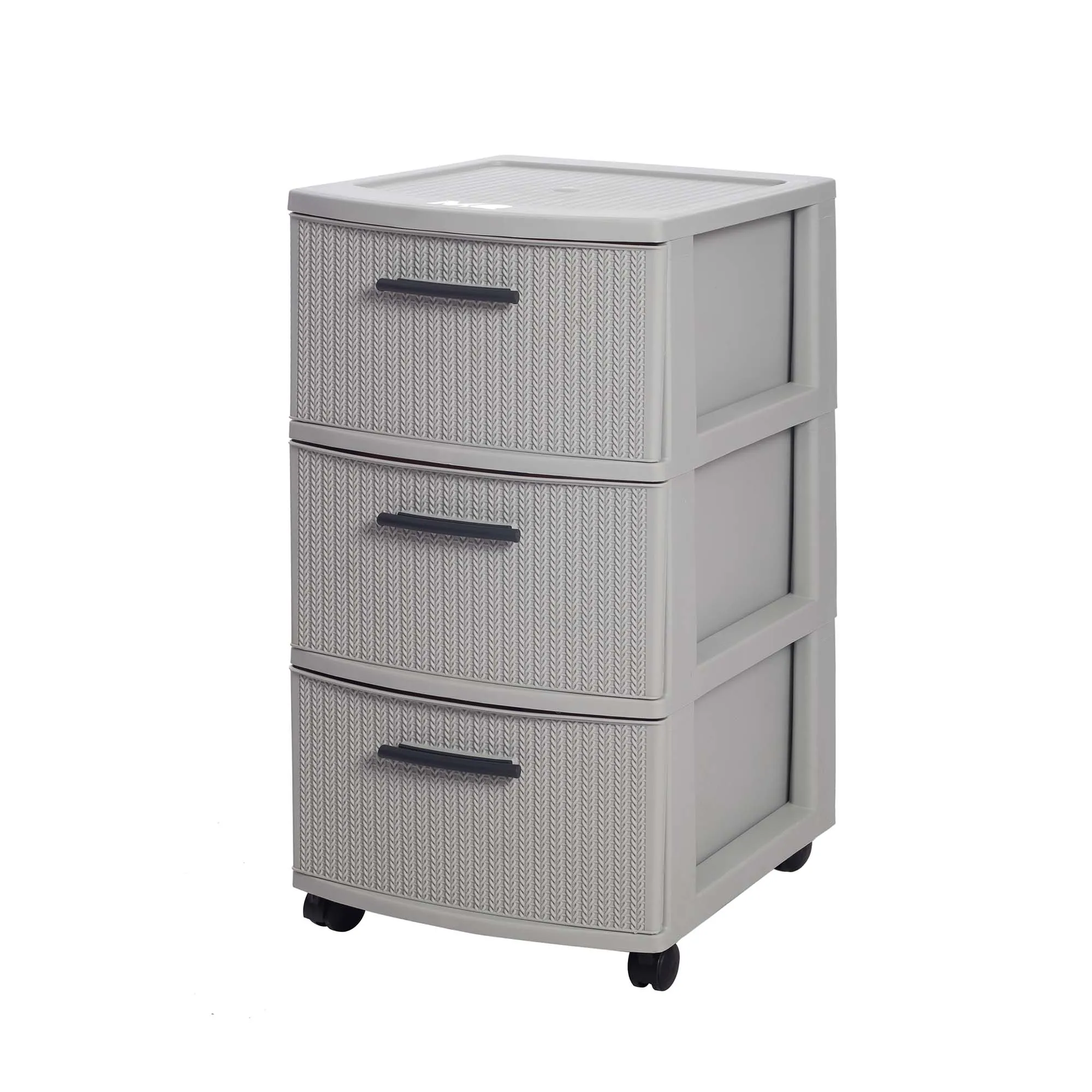 Cajonera | Modelo Crochet | 3 niveles | color gris - MQ