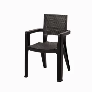 Silla exterior/interior | Modelo Ferrara | color café oscuro - MQ