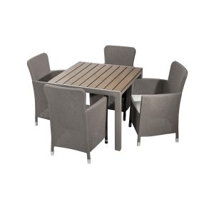 Comedor con 4 puestos | Modelo Capri | color Taupe – MQ