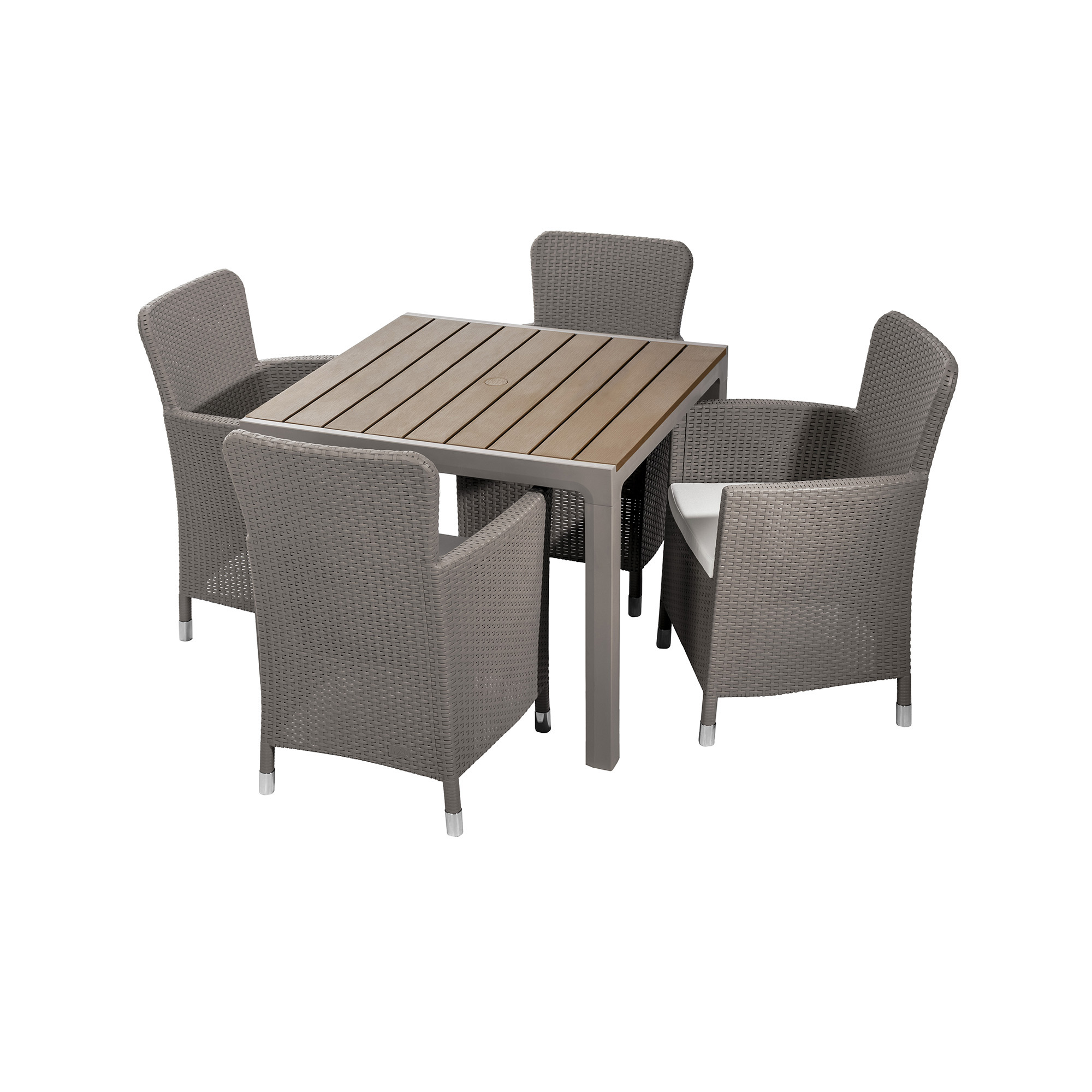 Comedor con 4 puestos | Modelo Capri | color Taupe – MQ