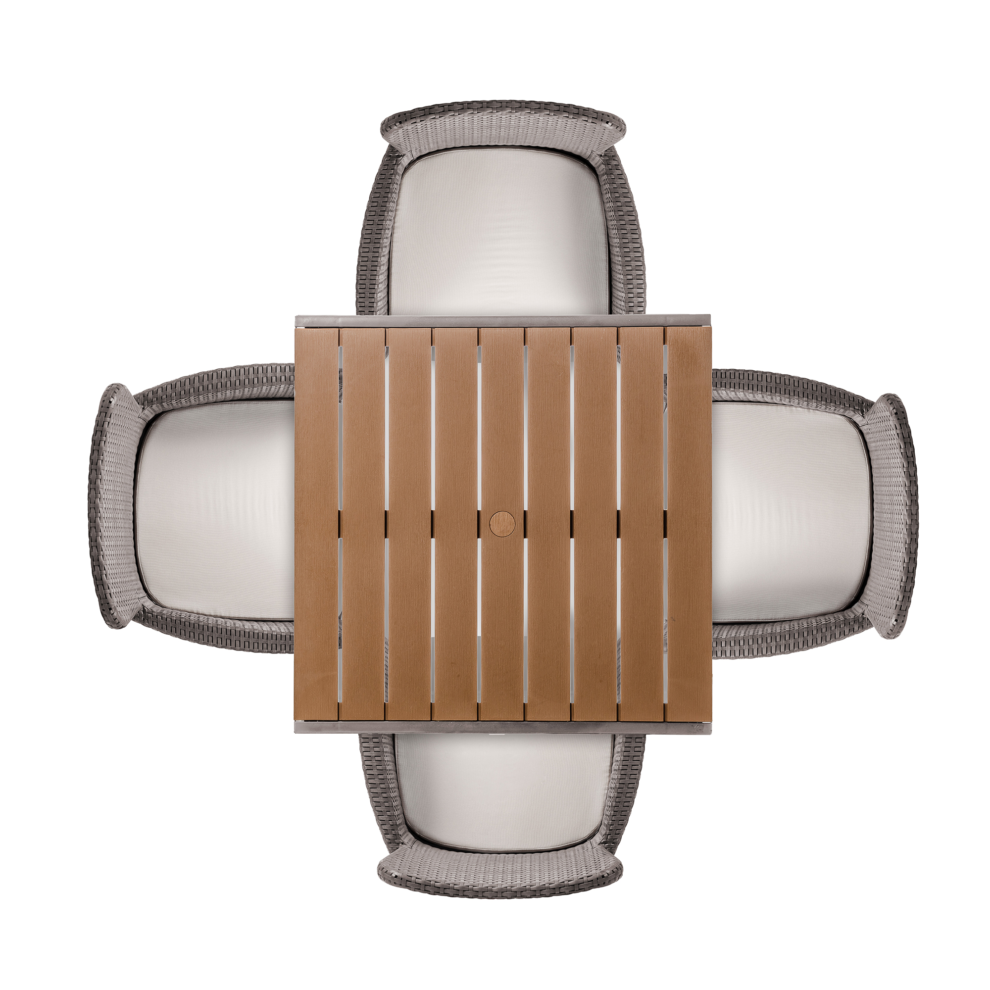 Comedor con 4 puestos | Modelo Capri | color Taupe – MQ - Imagen 3