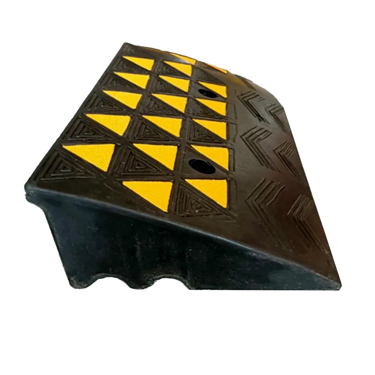 Rampa de goma | 60 *30cm *10cm | color negro/amarillo