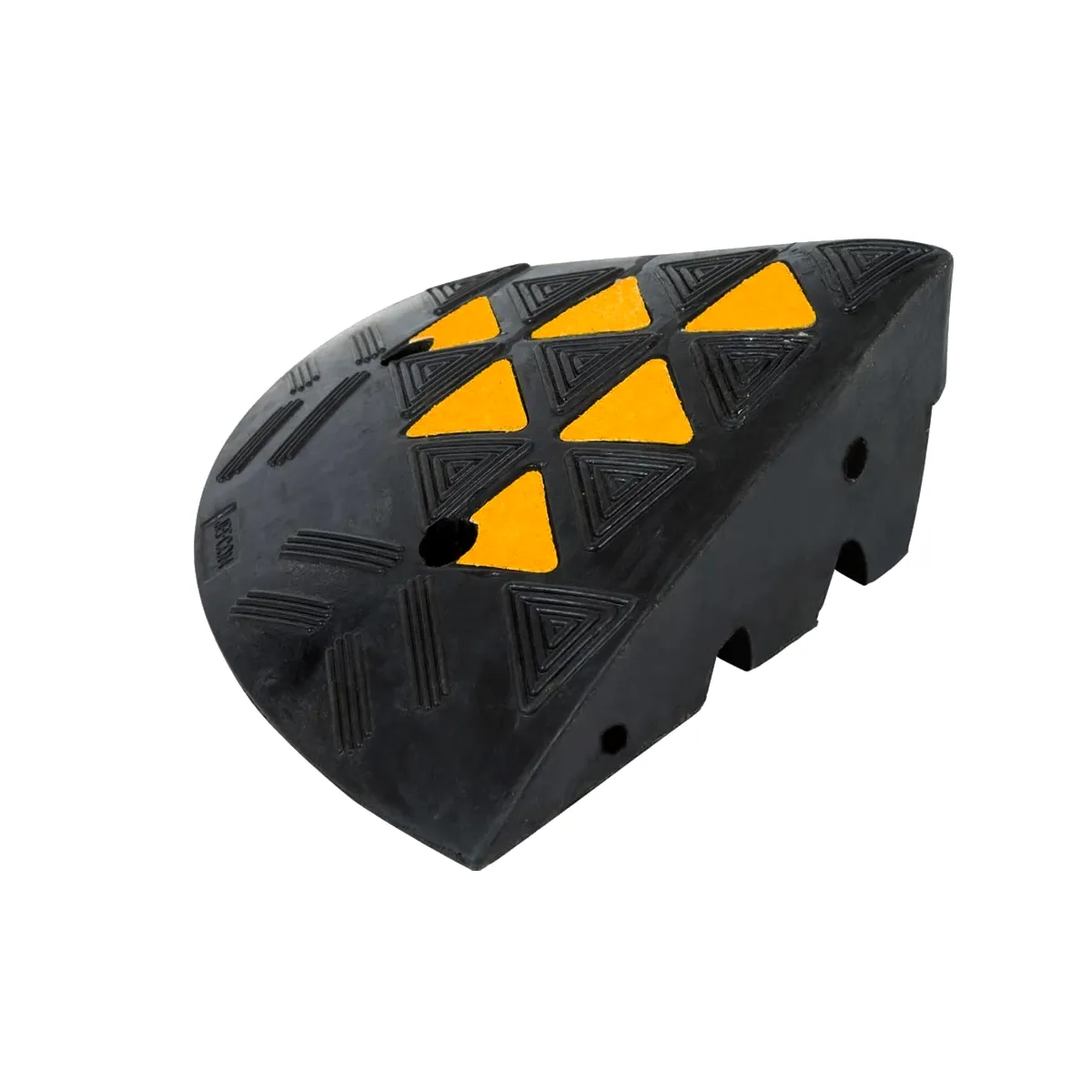 Terminales para rampa de goma (izquierdo + derecho) | 30 *30 *10cm | color negro/amarillo - Imagen 5