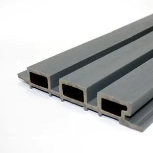 Wall Panel tabla/Revestimiento tableado tipo WPC | 2,4mts *169*26mm tipo estriado color gris claro