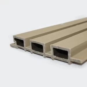 Wall Panel tabla/Revestimiento tableado tipo WPC | 2,4mts *169*26mm tipo estriado color marfil