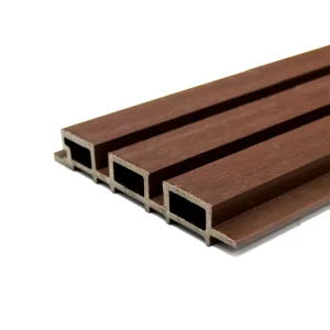 Wall Panel tabla/Revestimiento tableado tipo WPC | 2,4mts *169*26mm tipo estriado color café oscuro