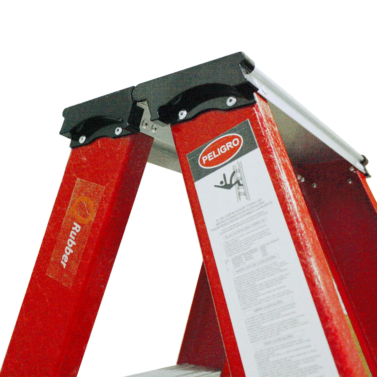 Escalera fibra de vidrio | tipo tijera doble acceso | 6 peldaños | 1.7mt - Imagen 2