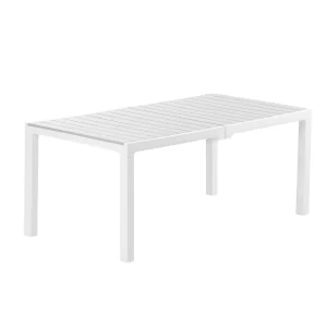 Mesa tipo rectangular | Modelo Madeira | color plateada - MQ