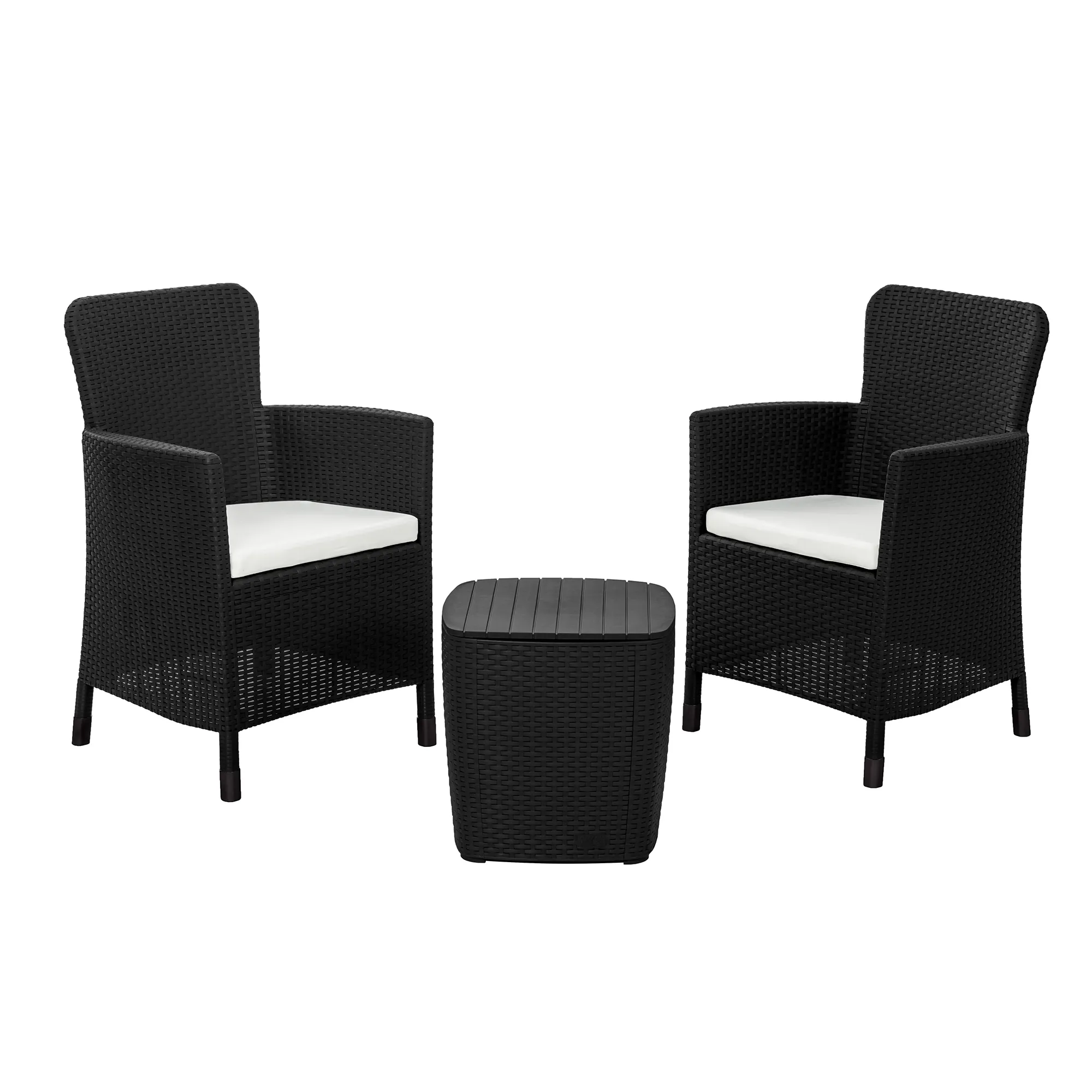 Juego de terraza estilo Capri | color café oscuro - MQ