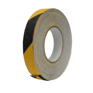 Cinta antideslizante de alto tráfico | 24mm*18mt | color negro/amarillo